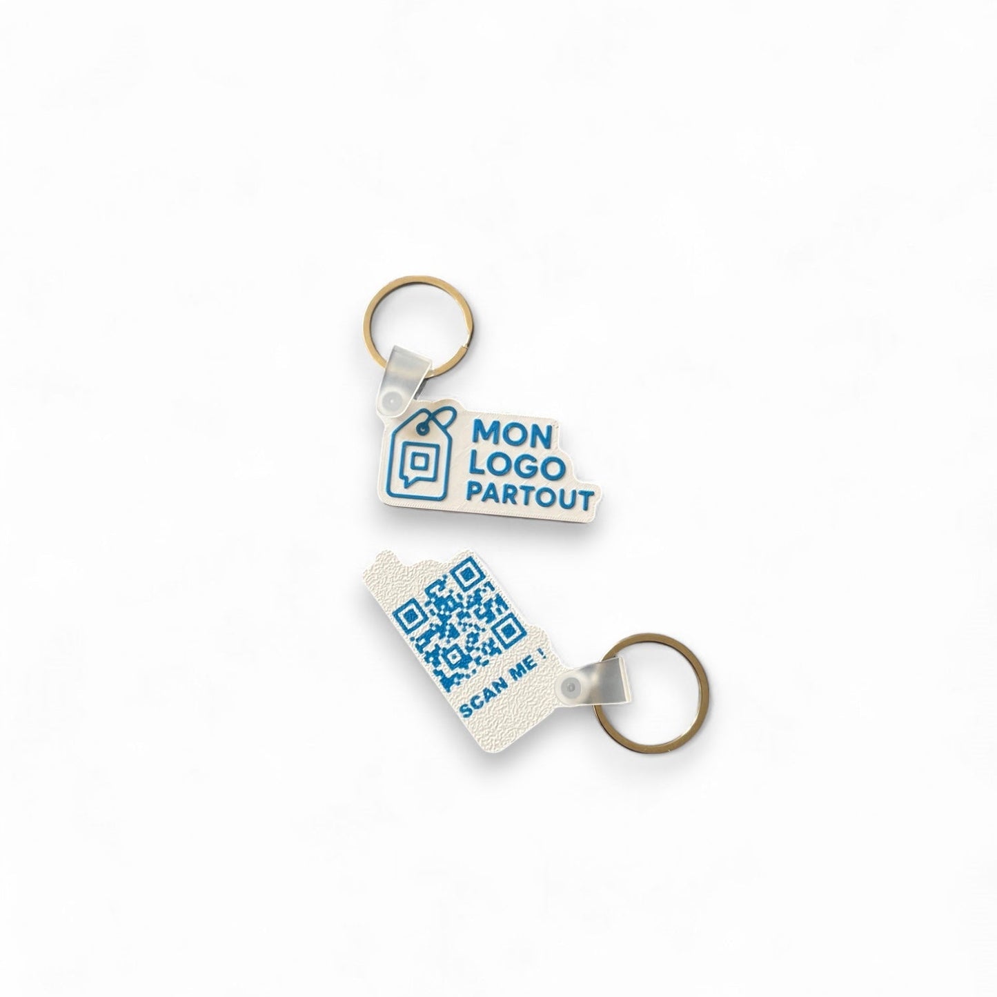 Porte clés en relief QR code